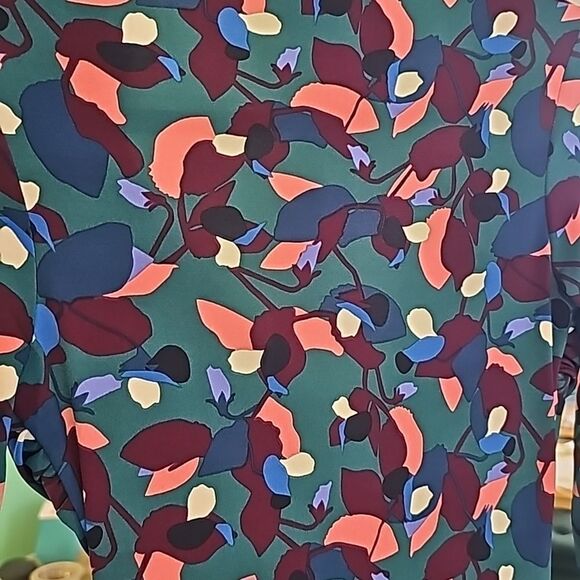 Leota Dress Abstract Floral Print‎ 3/4 Sleeve Dress XS, NWT - Picture 3 of 6